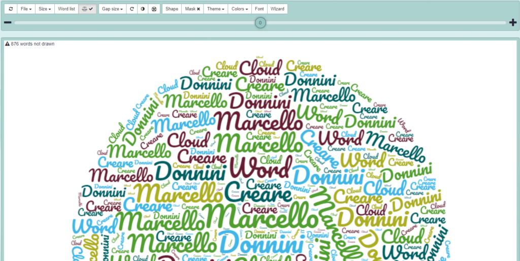Creare Word Cloud