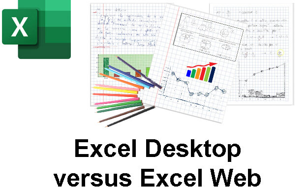 Excel web e desktop
